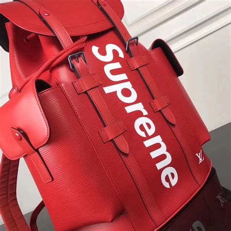 supreme x louis vuitton backpack real vs fake|lv christopher backpack price.